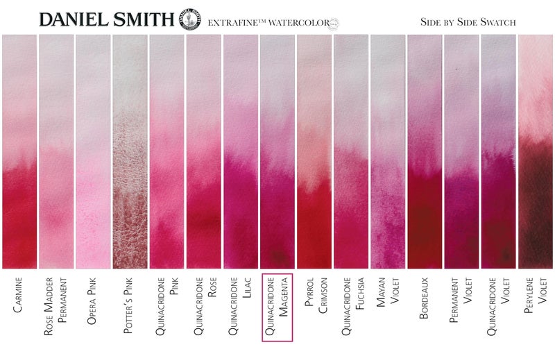 Daniel Smith Extra Fine Watercolor Paint, 5ml Tube, Quinacridone Magenta, 284610090, 0.17 Fl Oz (Pack of 1) - Image 3